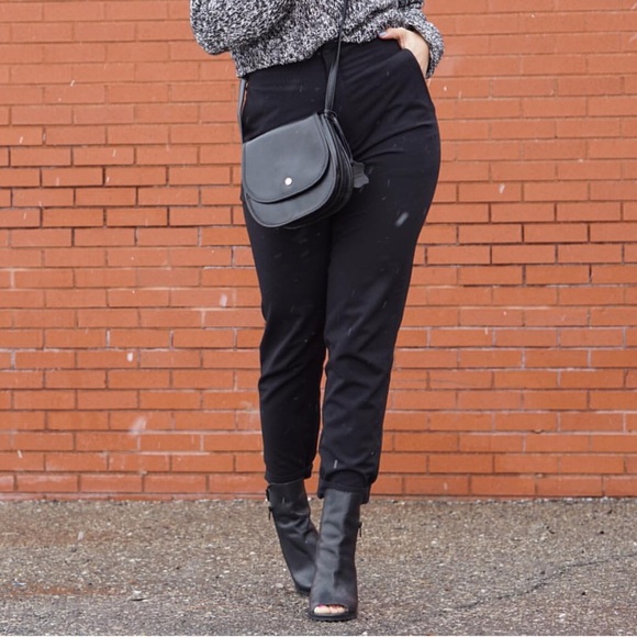 Black High Waist Trousers